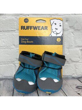 Ruffwear Grip Trex Dog Boots- Pair of Two Boots Size: 2.75 Inch 70MM Blue